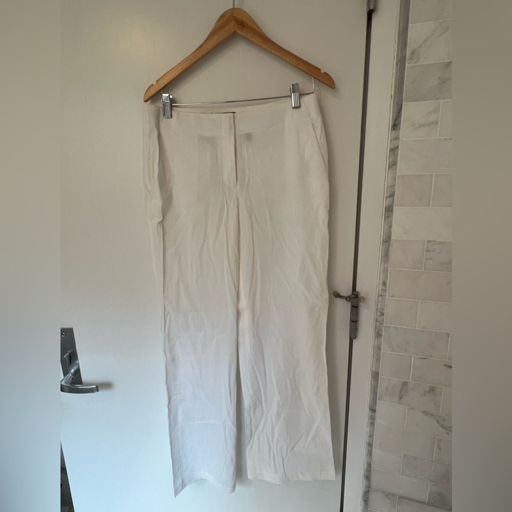 Theory Flat Front Linen Women’s Pants